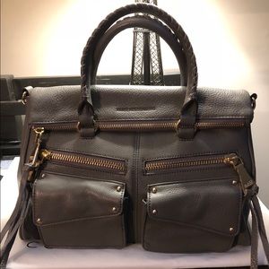 Aimee Kestenberg Leather Soho Satchel - Charcoal